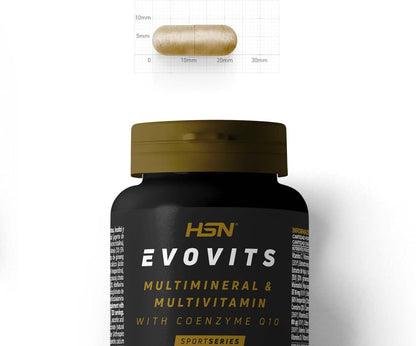 Evovits De HSN | Multivitaminas Y Minerales | Complejo Multivitamínico Para Mujer, Hombre, Vegetarianos Y Deportistas, Sin Gluten, Sin Lactosa, 120 Cápsulas Vegetales