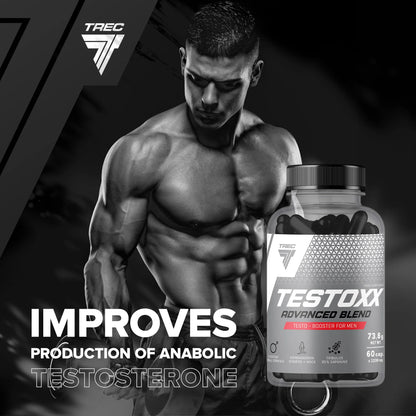 Testosterone Enhancer TESTOXX with Herbs, 60 Capsules, TREC NUTRITION